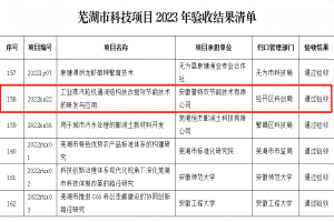 科技項(xiàng)目“工業(yè)蒸汽輪機(jī)通流結(jié)構(gòu)技改提效節(jié)能技術(shù)的研發(fā)與應(yīng)用”通過蕪湖市科技局驗(yàn)收
